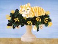 Donna Masters Kriebel Katze auf Vase